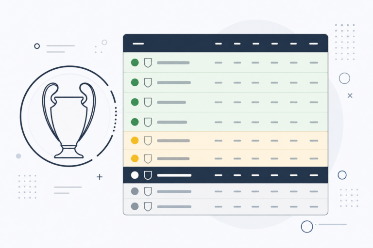 UEFA Champions League Groups Explained: How to Read the Standings on Faston