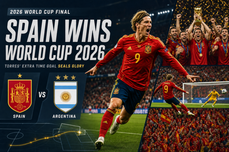 Spain Wins World Cup 2026 Final: Torres Extra-Time Strike Ends Argentina’s Dream